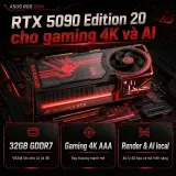 Bộ PC ASUS ROG 20th Anniversary | Ryzen 9 9950X3D2| RAM 128GB| SSD 4TB| RTX 5090 32GB